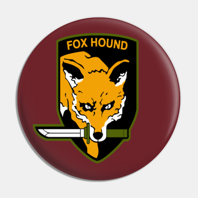 Foxhound Logo Pocket Design Metal Gear Solid Pin Teepublic Foxhound Logo Pocket Design Metal Gear Solid Pin Teepublic