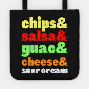 National Tortilla Chip Day Ingredients Grocery List Tote