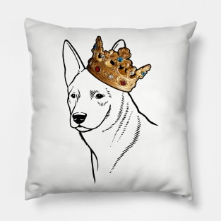 Australian Cattle Dog King Queen Wearing Crown Pillow