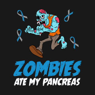 Kids Zombies ate my Pancreas Funny Type One Diabetes Awareness T-Shirt