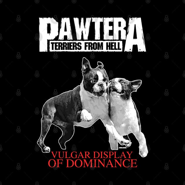 Pawtera // Terriers from Hell Heavy Metal Design by darklordpug