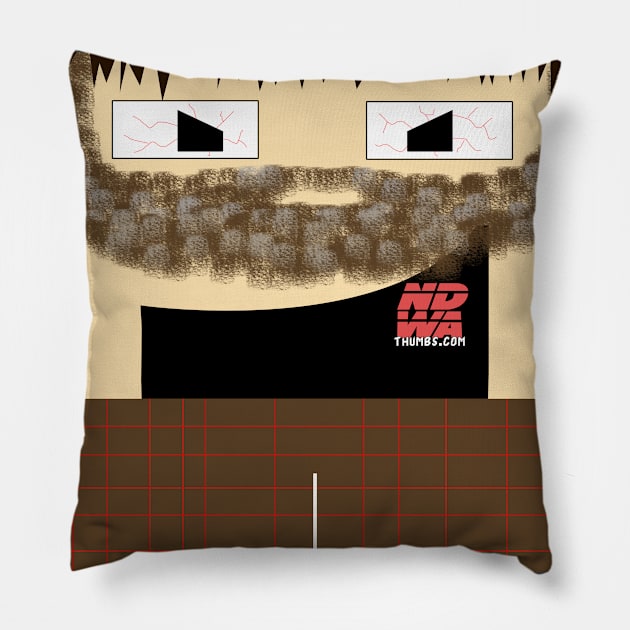 NDWAThumbs Pillow Frem - Beefsteak McHurtlocker Pillow by brillianttwerk