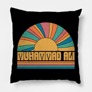 Graphic Muhammad Proud Name Ali Distressed Birthday Vintage Style Pillow