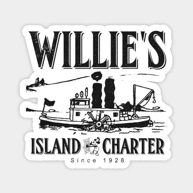 Willie's Island Charters Magnet by ThisIsFloriduhMan