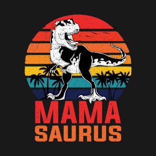 Mamasaurus T Rex Dinosaur Mama Saurus Family Matching Women T-Shirt