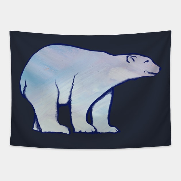 Polar Bear Art Tapestry by bubbsnugg