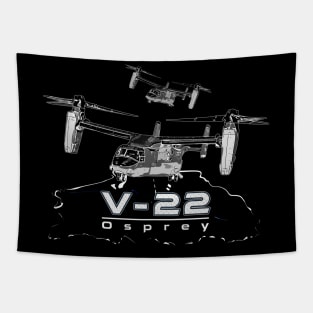 V-22 Osprey Hybrid Aircraft Tapestry