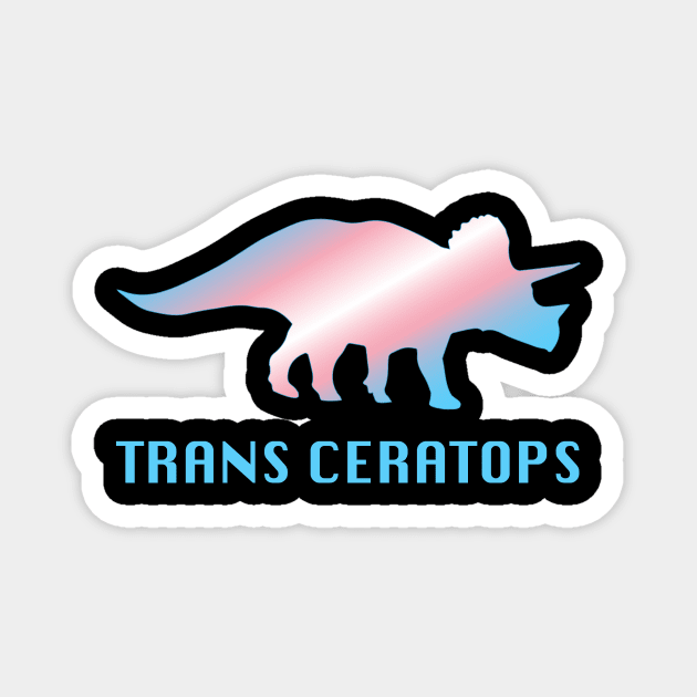 Trans Ceratops Magnet by NickiPostsStuff