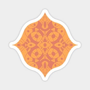 Symmetrical flower pattern Magnet