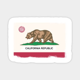 Washed California flag Magnet