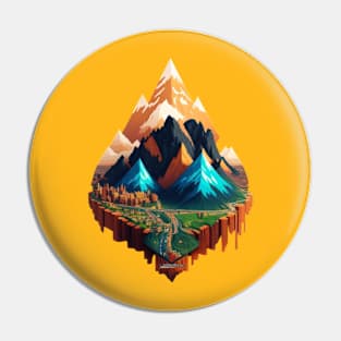 Mountains Meet the Metro Pin