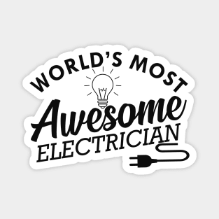 Electrician - World's most awesome electrician Magnet