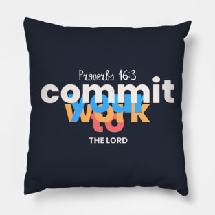 Proverbs 16:3 Pillow