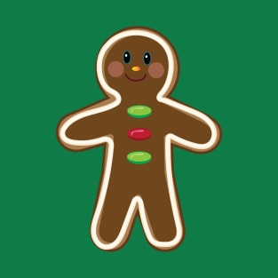 Christmas Gingerbread Man Cookie T-Shirt