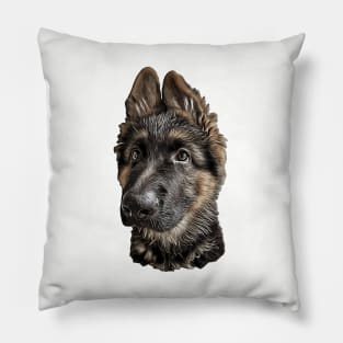 German Shepherd Puppy Dog Ears Pillow