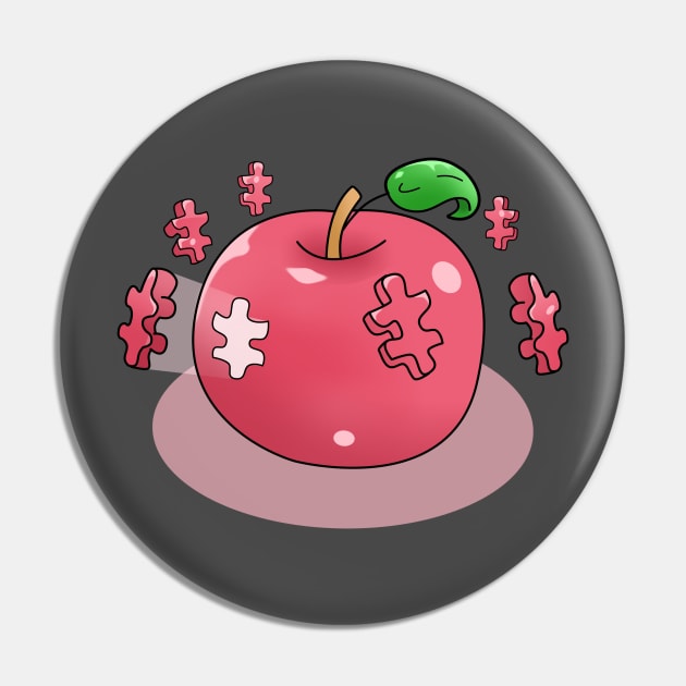 Teach Compassion Autism Awareness Puzzle Apple Pin by KawaiiForYou