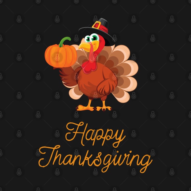 Happy Thanksgiving Turkey by Creativity Apparel