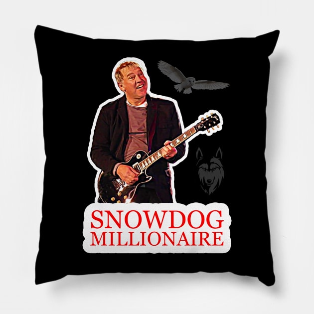 Rush - Lerxst is Snowdog Millionaire! Pillow by RetroZest