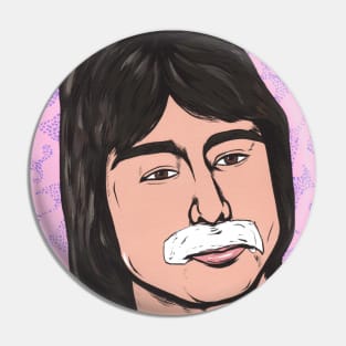 Faithfully Steve Perry Mustache Pin