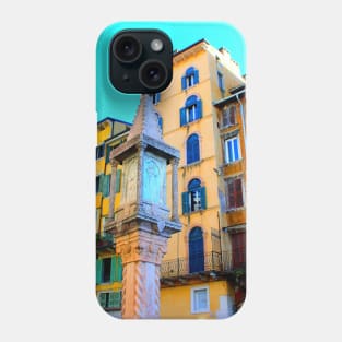 Piazza delle Erbe in Verona, Italy Phone Case