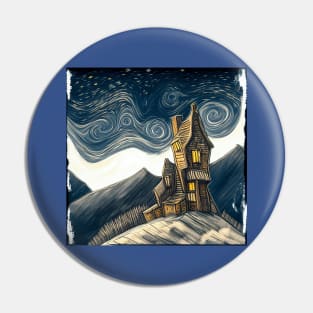 Starry Night Above The Shrieking Shack Pin