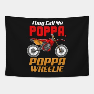 DIRT BIKE / MOTOCROSS: Poppa Wheelie Tapestry