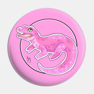 Pink Crocodile Pin