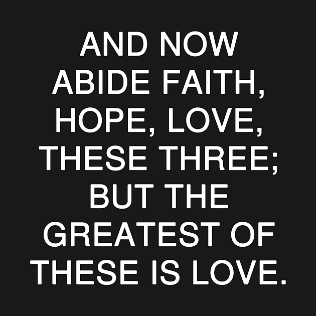 1 Corinthians 13:13 Bible Verse NKJV Text by Holy Bible Verses