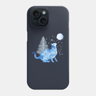 Cat in Winter Solstice Phone Case