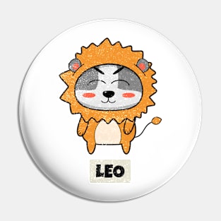 Funny Zodiac Baby Leo Pin