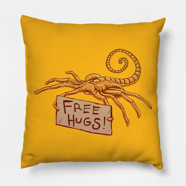 Free Hugs Pillow by pachyderm1