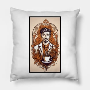 Coffee Nouveau Pillow