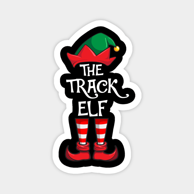 Track Elf Matching Family Christmas Running Magnet by hazlleylyavlda