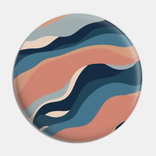 Abstract Marble Pattern in Neutral Colors Pin