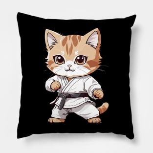 Cute Cat Taekwondo Pillow