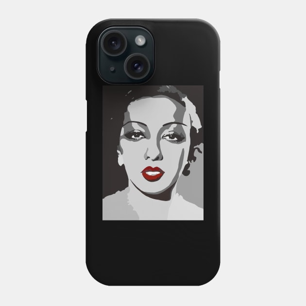 Josephine Baker Portrait Phone Case by UsuallyUnusual