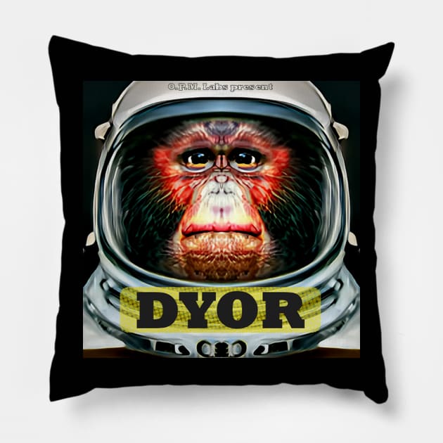 Funny DYOR Bored Ape Crypto Meme Pillow by PlanetMonkey