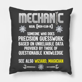 Mechanic definition Pillow