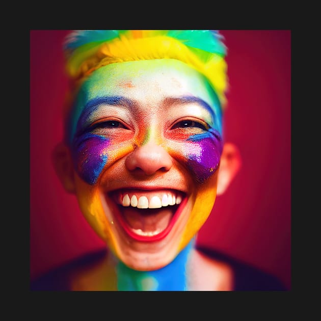 Rainbow Smile Face by JyFDesignz