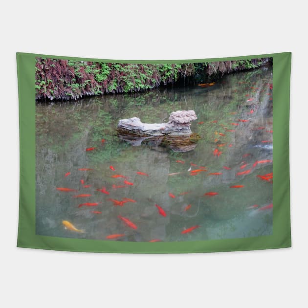 Reflections on Still Water Collection 1 Tapestry by ALifeSavored