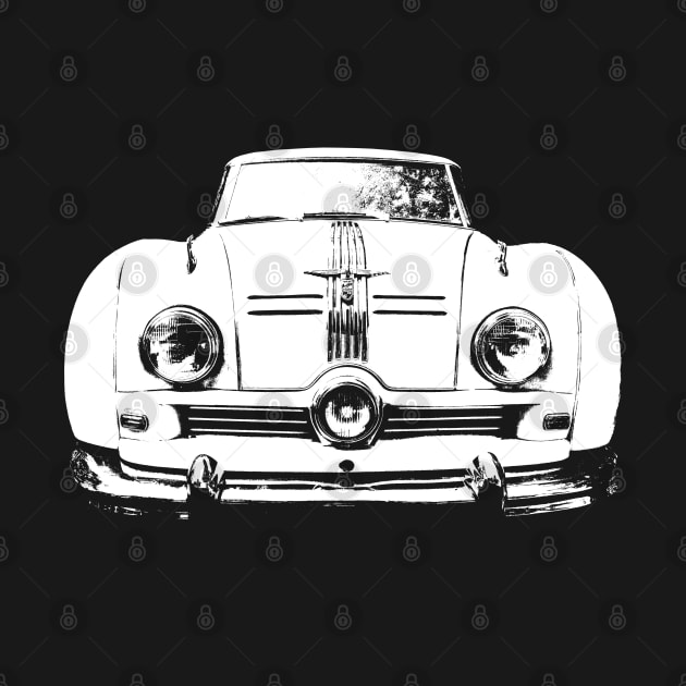 Austin A90 Atlantic 1950s classic car monoblock white by soitwouldseem