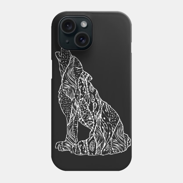 Abstract Wolf Version 2 Phone Case by Taki93