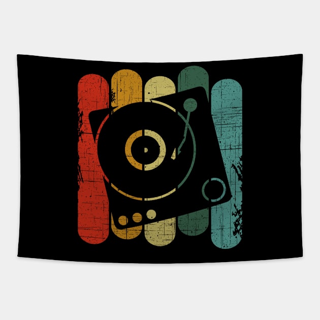 DJ Record Turntable Vintage Tapestry by VintageShirtShoppe