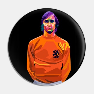 Johan Cruyff Legend Player Football Pin