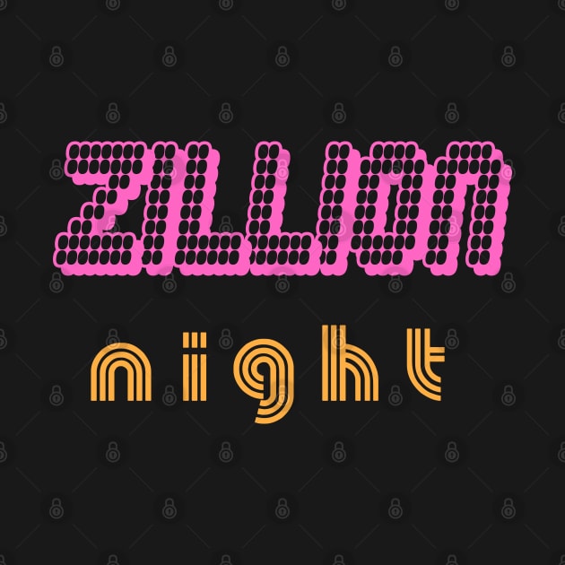Zillion night retro by Vibe Check T-shirts