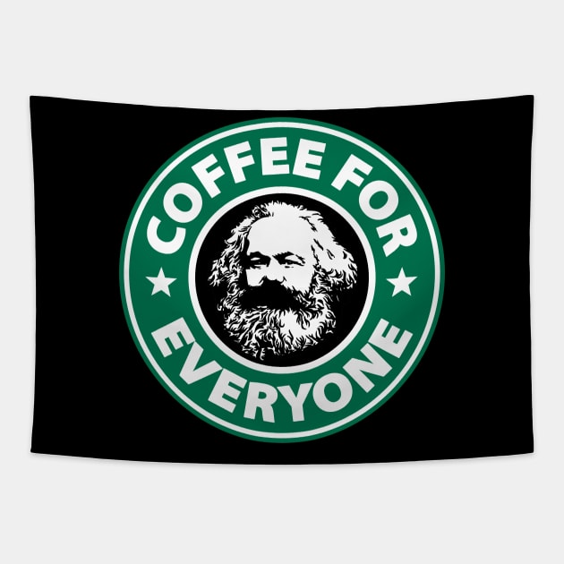 Karl Marx Coffee Tapestry by sqwear