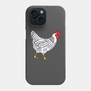 ADORABLE HEN DRAWING - CUTE CHICKEN ILLUSTRATION Phone Case