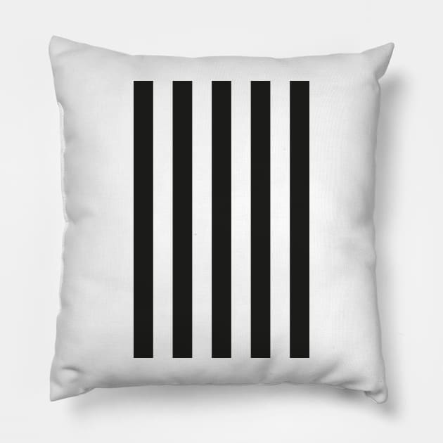 Black & White Stripes Pillow by Culture-Factory