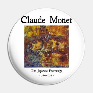 The Japanese footbridge by Claude Monet Pin