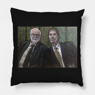 Father and son portrait Pillow